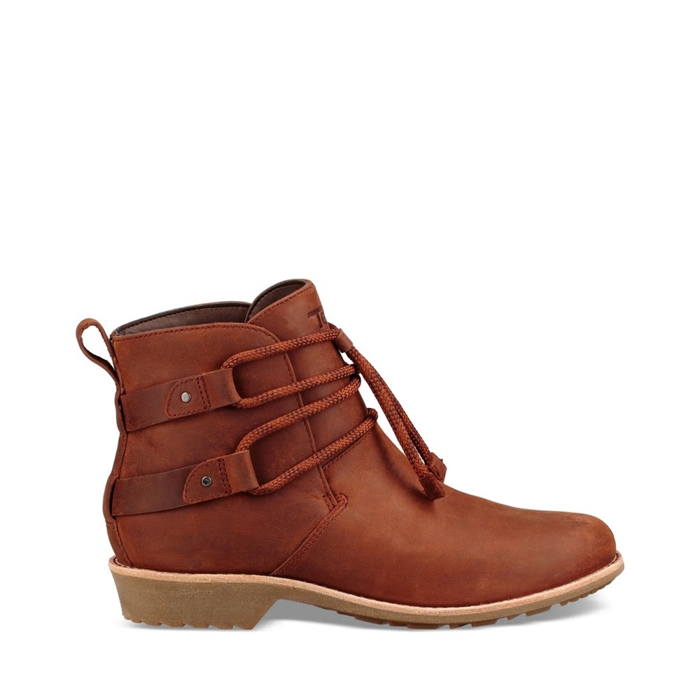Teva De La Vina Dos Bootie Waterproof Brown Leather Women’s 11